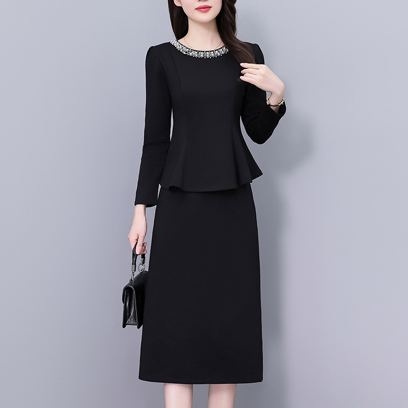 Elegant Ruffle Two-Piece Top and Skirt Set for Women - Image 2