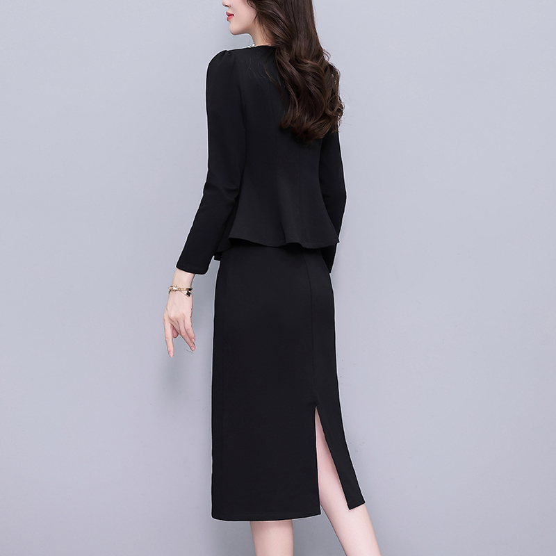 Elegant Ruffle Two-Piece Top and Skirt Set for Women - Image 4
