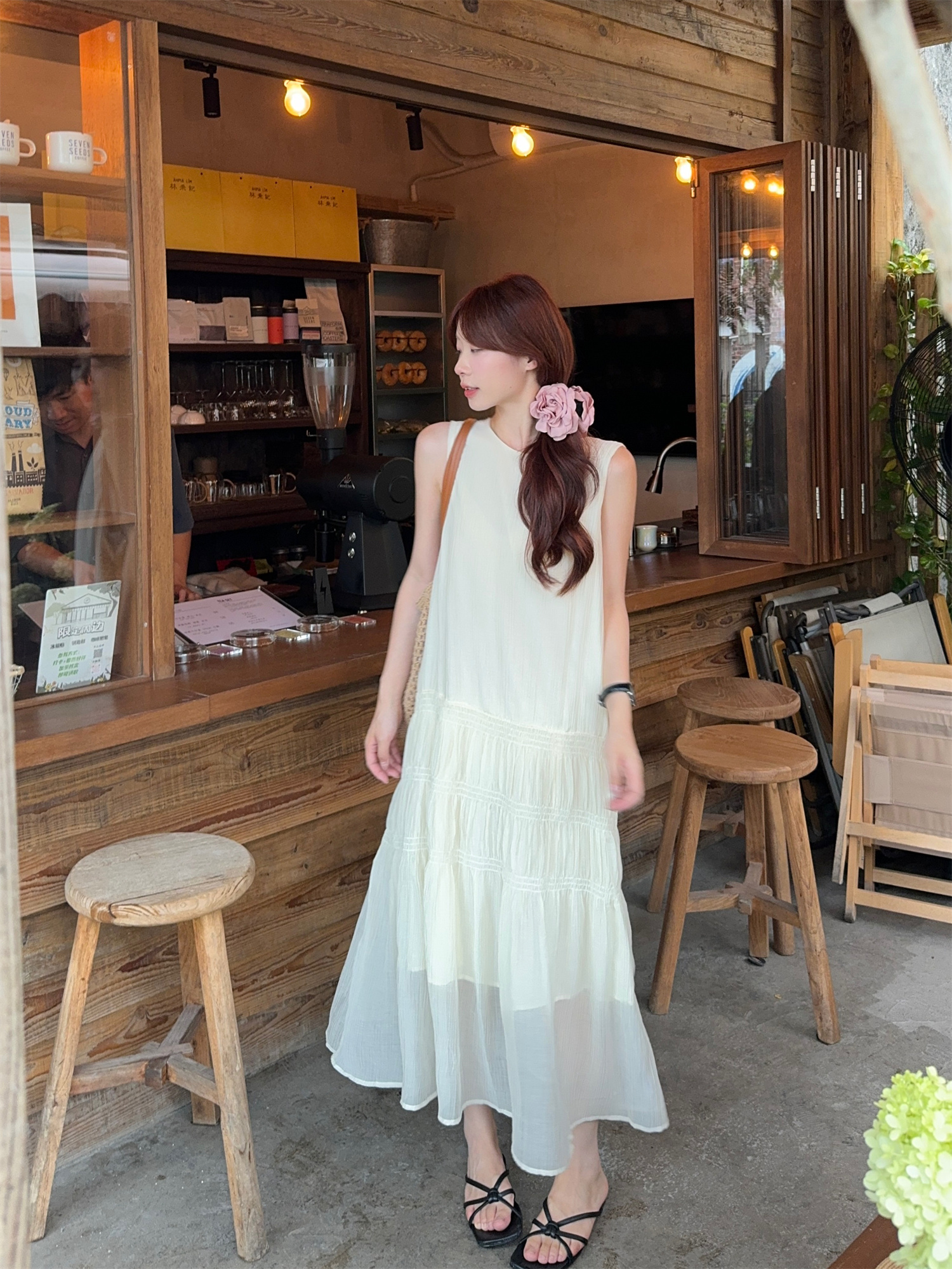 Sweet Niche Pleated Sleeveless Tank Dress - Image 4