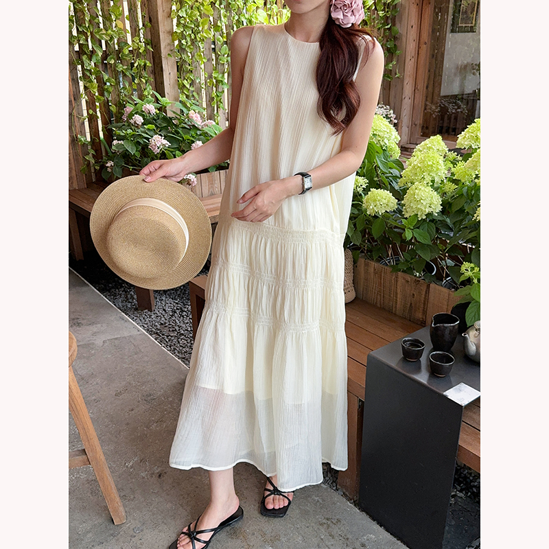 Sweet Niche Pleated Sleeveless Tank Dress - Image 5